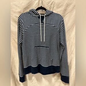 J. Crew Blue and White Cardigan Sweater